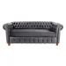 Sofá ChesterField Luiz XV 2,30 Suede Cinza Sala/Recepção