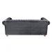 Sofá ChesterField Luiz XV 2,30 Suede Cinza Sala/Recepção