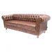 Sofá ChesterField Vicenzo 2,30 Corano Marrom Sala/Recepção