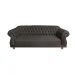 Sofá Chesterfield Capitone Elisabeth Suede Cinza Chumbo 2,00