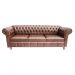Sofá Chesterfield Capitone Luiz XV Corano Marrom 1,80 / Decoracao , sala tv estar