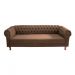 Sofá Chesterfield Duque Corano Marrom Sala/Recepcao