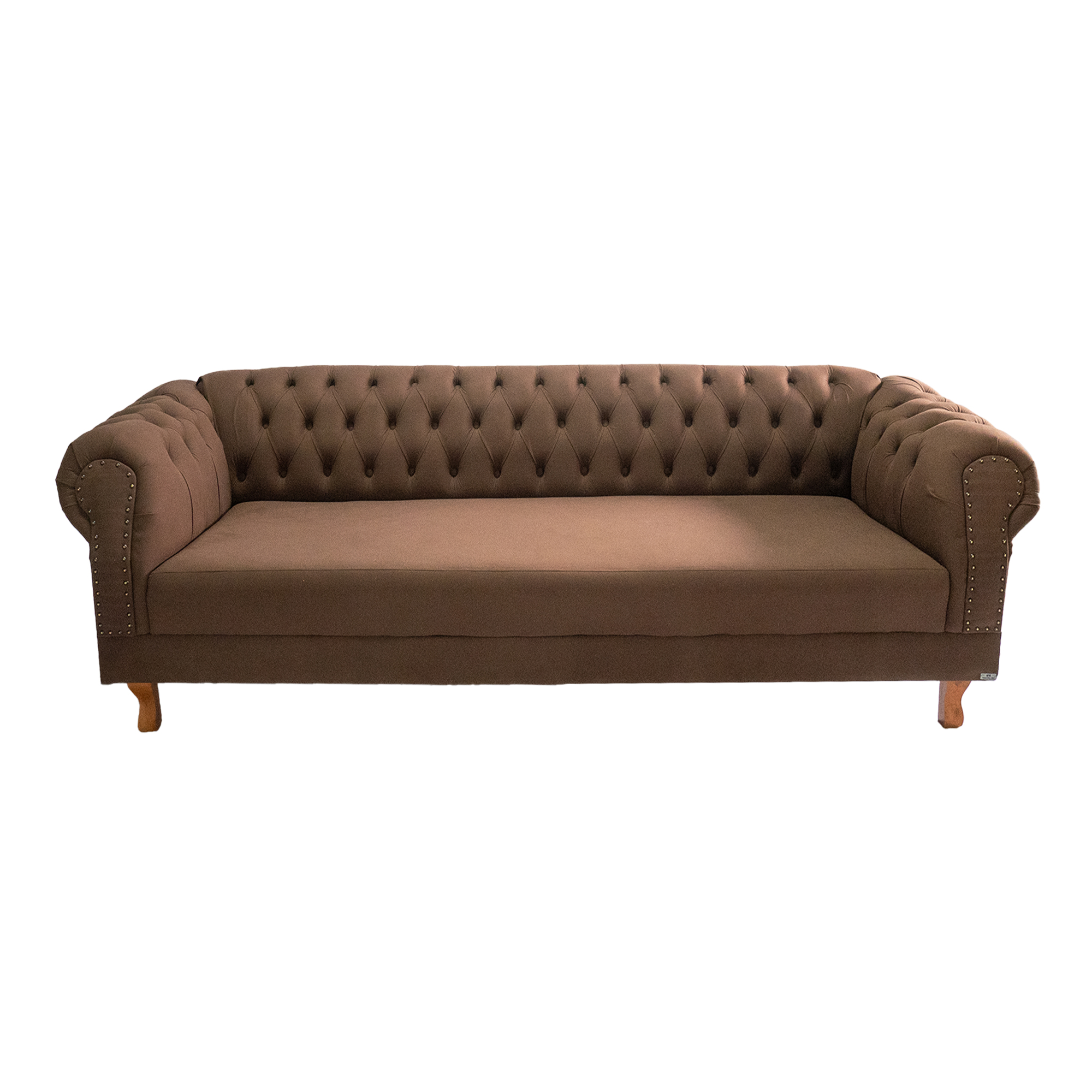 Sofá Chesterfield Duque Corano Marrom Sala/Recepcao