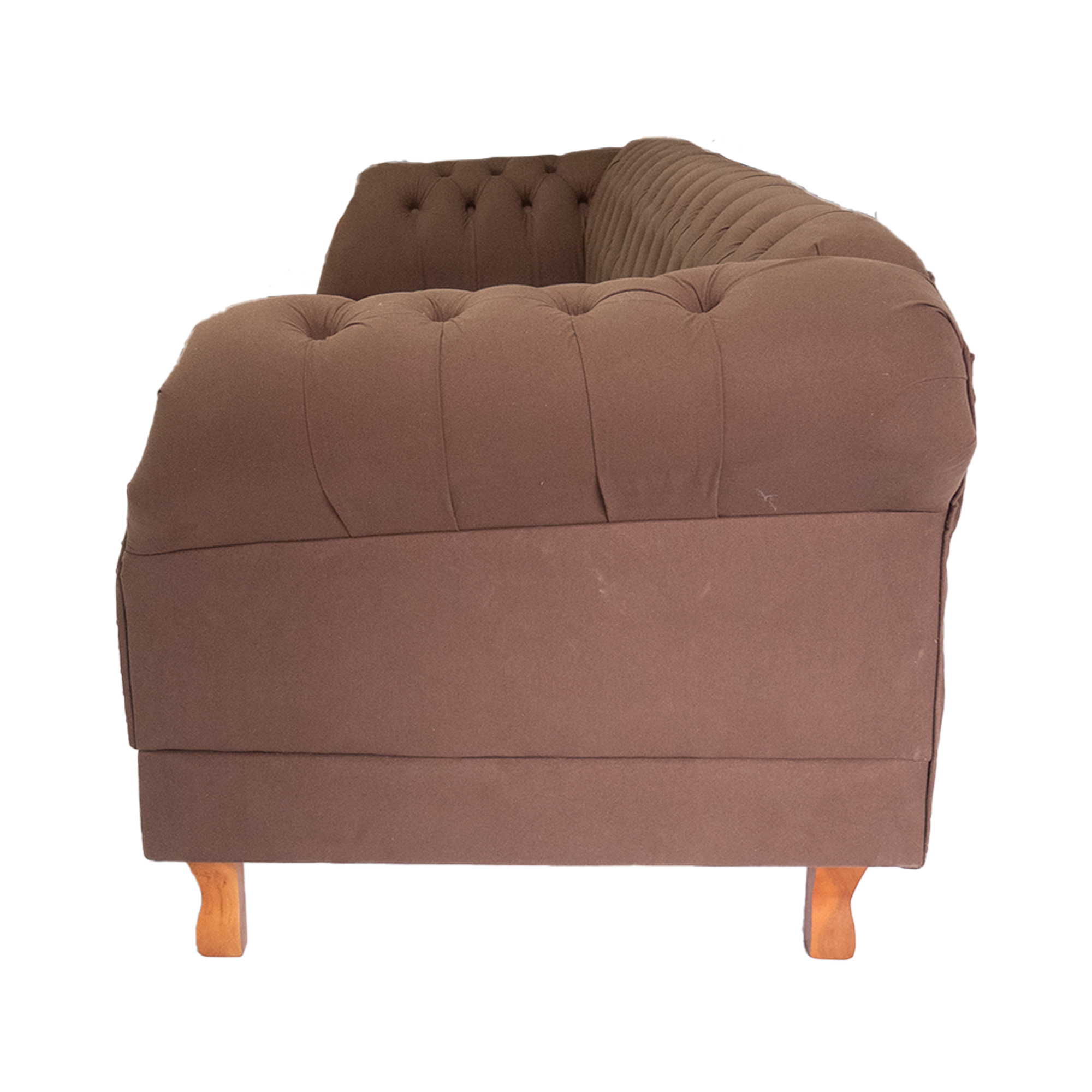 Sofá Chesterfield Duque Corano Marrom Sala/Recepcao