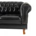 Sofá Chesterfield Duque Corano Preto Sala/Recepcao
