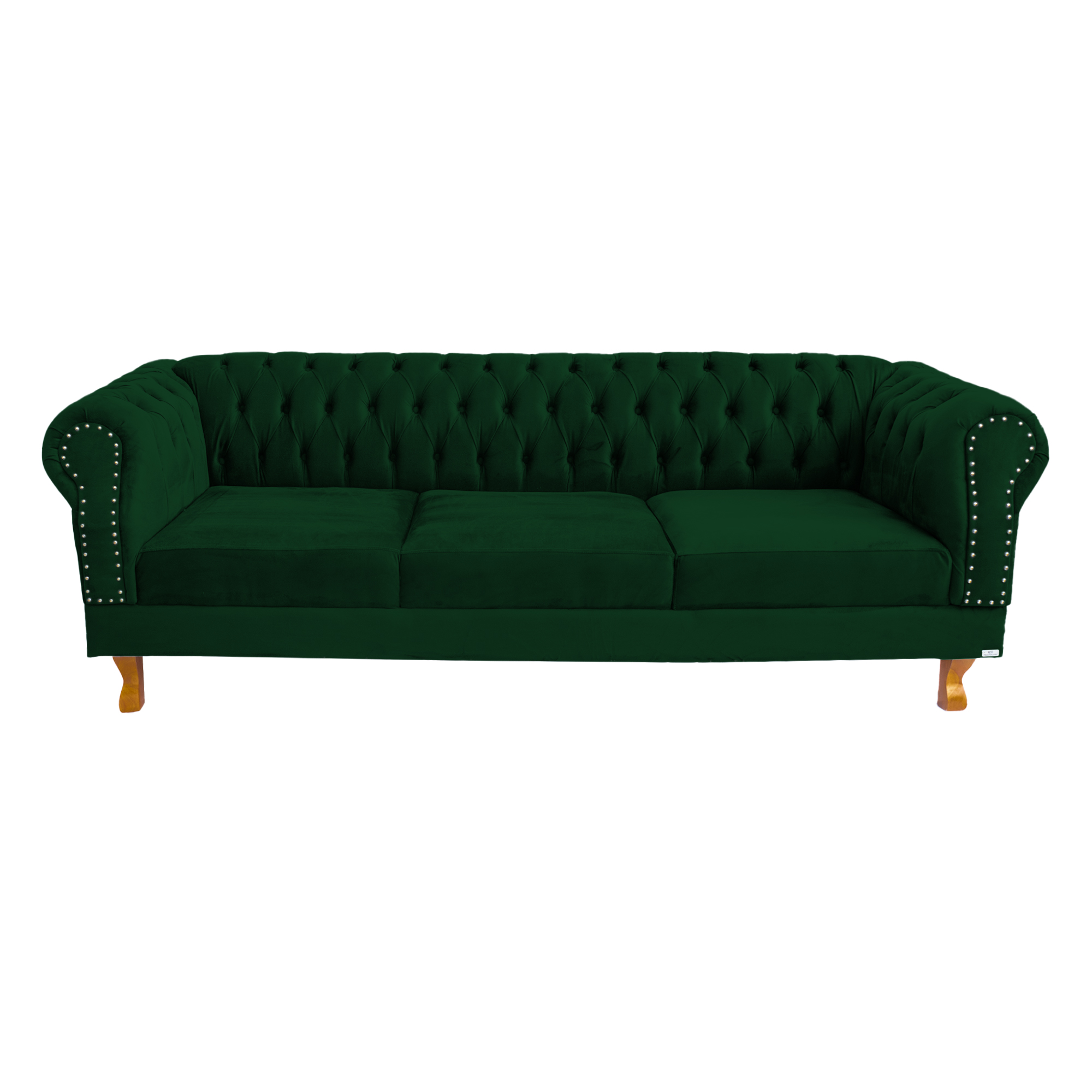 Sofá Chesterfield Duque Suede Verde MusgoSala/Recepcao