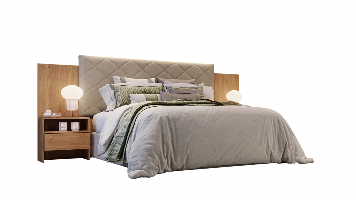 Cabeceira Box Casal Everest Plus Moveis Novo Horizonte Cumaru