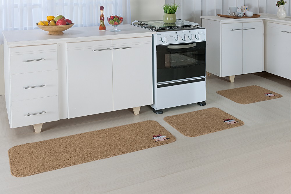 Kit Cozinha Patch Mimosa Palha 3 Peças - Oásis