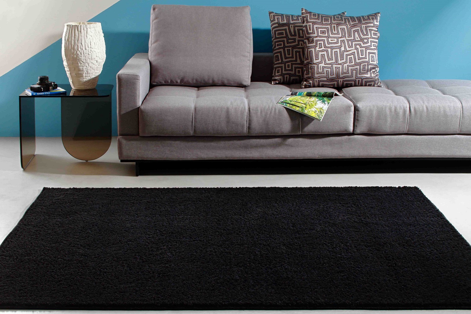Tapete Classic Preto 2,00m X 3,00m  1 Peça - Oásis