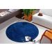 Tapete Para Sala e Quarto Classic Teen Redondo Jeans 2,00m 1 Peça - Oásis