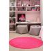 Tapete Para Sala e Quarto Classic Teen Redondo Pink 2,00m 1 Peça - Oásis
