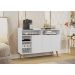Buffet Aparador 3 Portas Nichos Retro Celta Giga Branco