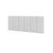 Cabeceira casal Laura 1,40 Almofadada Corino Branco