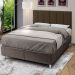 Cabeceira casal Laura 1,40 Almofadada Sued Marron