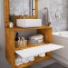 Conjunto Gabinete c/ Espelheira para Banheiro Zenit Naturalle/Branco