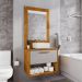 Conjunto Gabinete c/ Espelheira para Banheiro Zenit Naturalle/Off-White