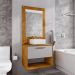 Conjunto Gabinete c/ Espelheira para Banheiro Zenit Naturalle/Off-White