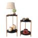 Conjunto Mesa de centro e Lateral Lunis Preto com Pés de Ferro Bronze