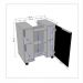 Gabinete Para Banheiro Pequin Bechara 2075554 Banheiro Branco/Ripado - Ofertamo
