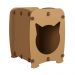 Mesa De Cabeceira Casinha Pet Gato Cat MDF Natural