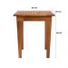 Mesa Lateral 50x35 Ripada Madeira Rustica Castanho