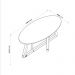 Mesa de Centro Sala de estar Classic Oval Off White