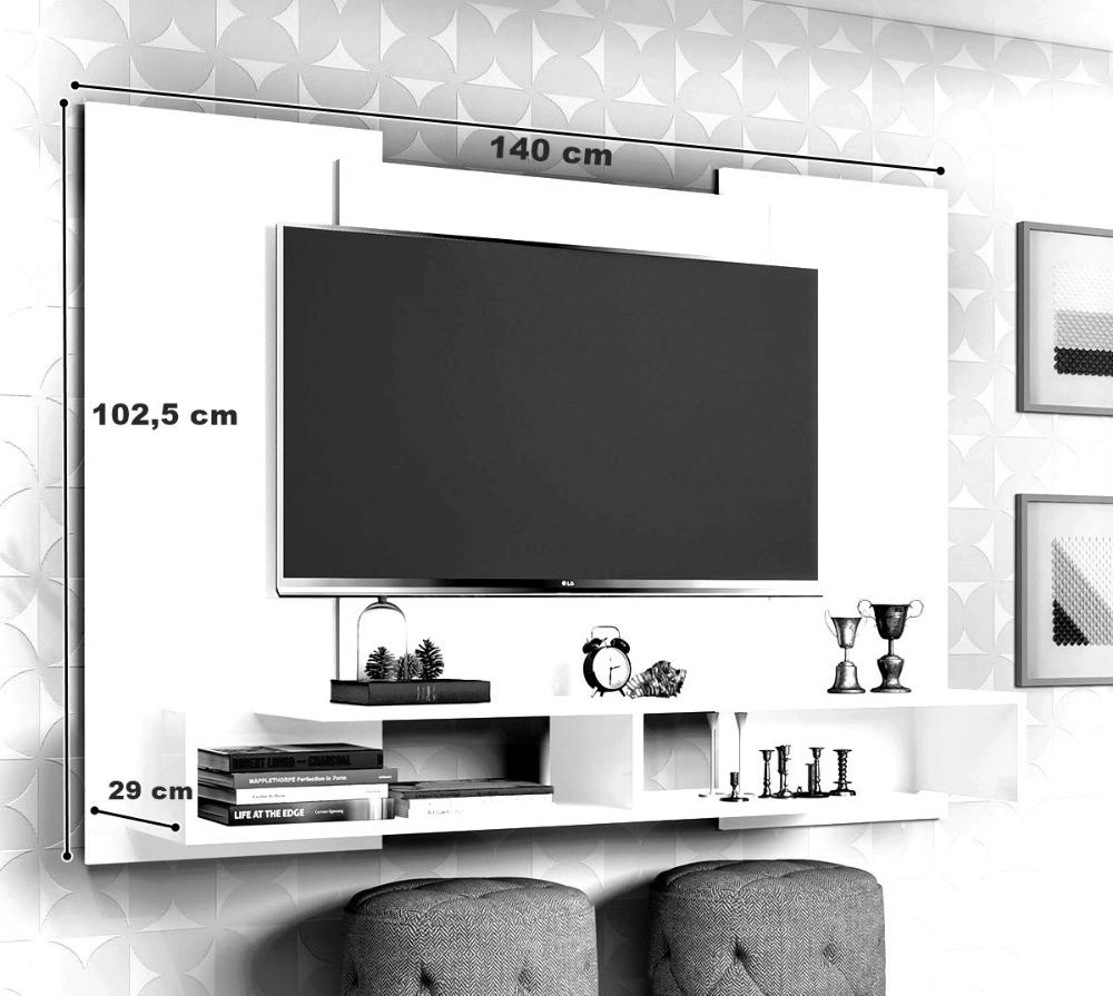 Painel TV 42 polegadas Mônaco Cambel Branco - Ofertamo