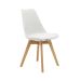 Cadeira Saarinen Wood Com Estofamento Várias Cores - Branco