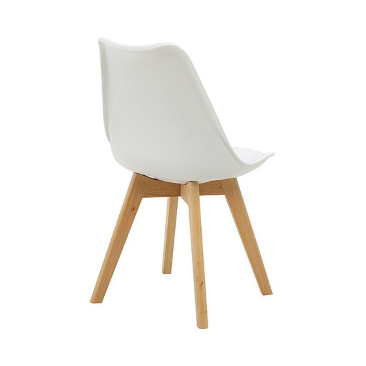 Cadeira Saarinen Wood Com Estofamento Várias Cores - Branco