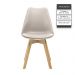 Kit 2 Cadeiras Saarinen Wood Com Estofamento V rias Cores (Nude)