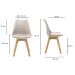 Kit 2 Cadeiras Saarinen Wood Com Estofamento V rias Cores (Nude)