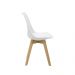 Kit 2 Cadeiras Saarinen Wood Com Estofamento Várias Cores - Branco