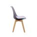 Kit 2 Cadeiras Saarinen Wood Com Estofamento Várias Cores - Cinza