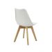 Kit 4 Cadeiras Saarinen Wood Com Estofamento Várias Cores - Branco