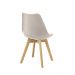 Kit 4 Cadeiras Saarinen Wood Com Estofamento Várias Cores - Nude