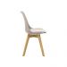 Kit 4 Cadeiras Saarinen Wood Com Estofamento Várias Cores - Nude