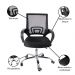 Kit 4 Cadeiras de Escritorio Begonia Tela Mesh Ergonomica - Preto