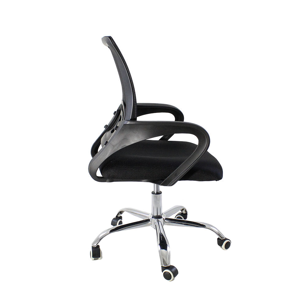 Kit 4 Cadeiras de Escritorio Begonia Tela Mesh Ergonomica - Preto