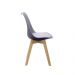 Kit 6 Cadeiras Saarinen Wood Com Estofamento Várias Cores - Cinza