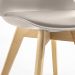 Kit 6 Cadeiras Saarinen Wood Com Estofamento Várias Cores - Nude