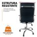 Cadeira De Escritório Giratória Esteirinha Alta Rosa