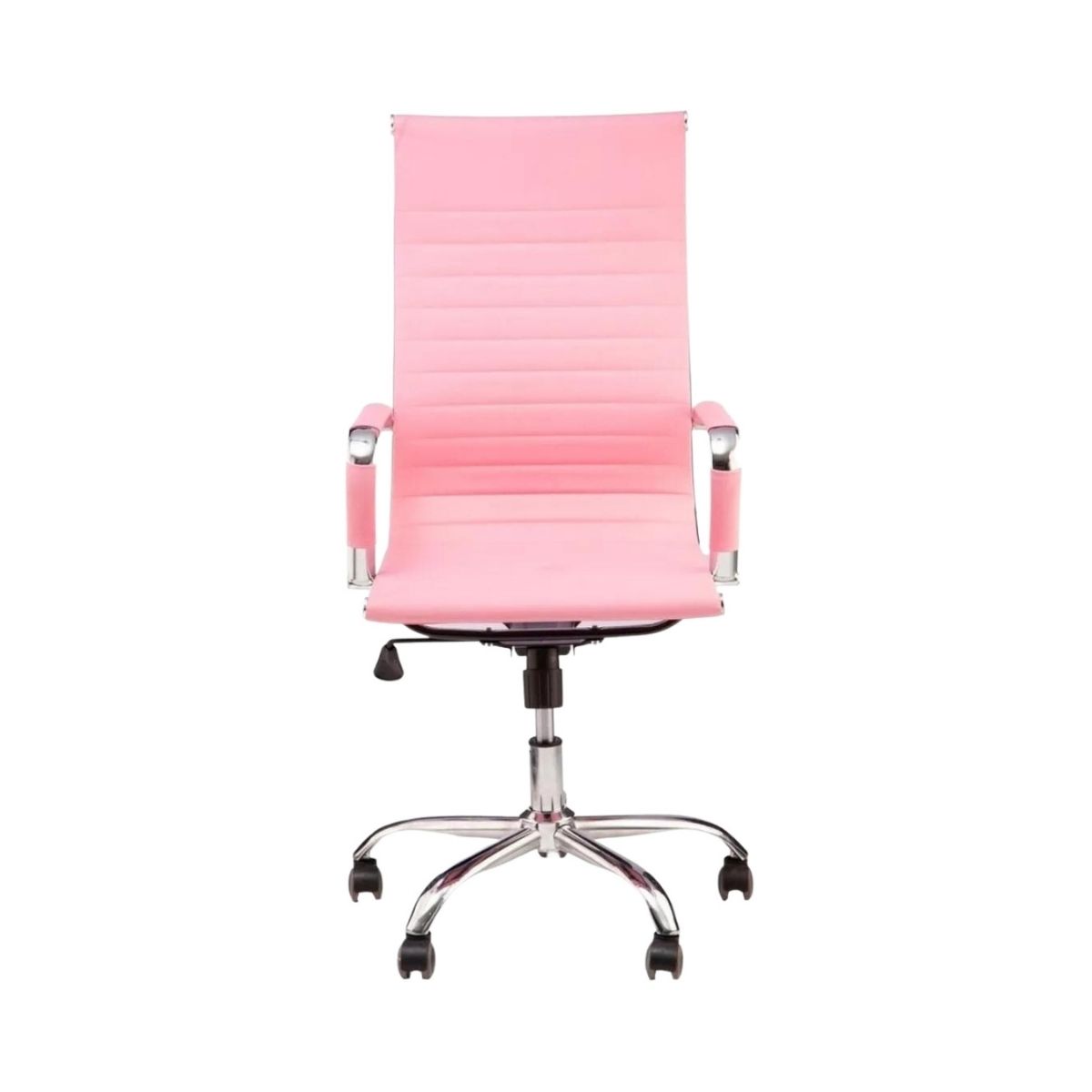 Cadeira De Escritório Giratória Esteirinha Alta Rosa