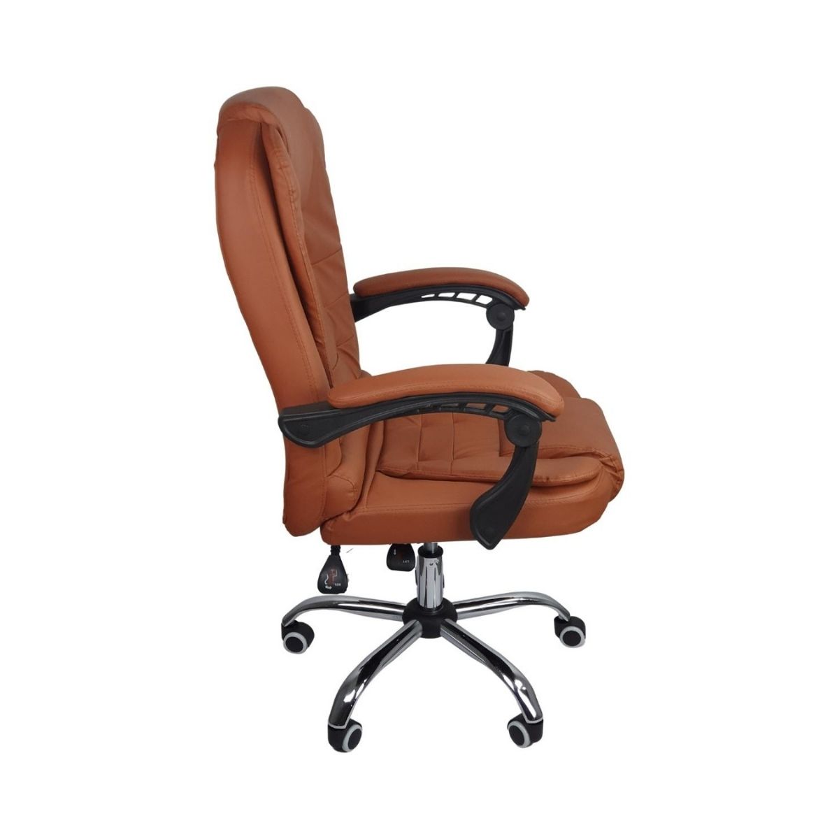 Cadeira De Escritório Presidente Reclinável Ergonômica Bege