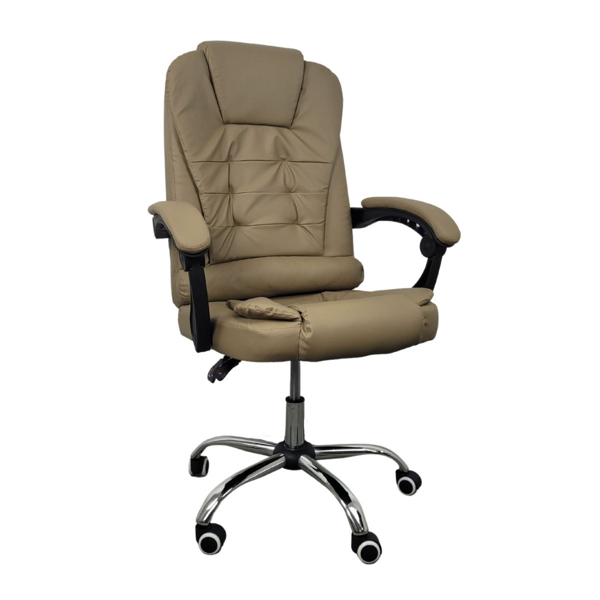 Cadeira De Escritório Presidente Reclinável Ergonômica Branco