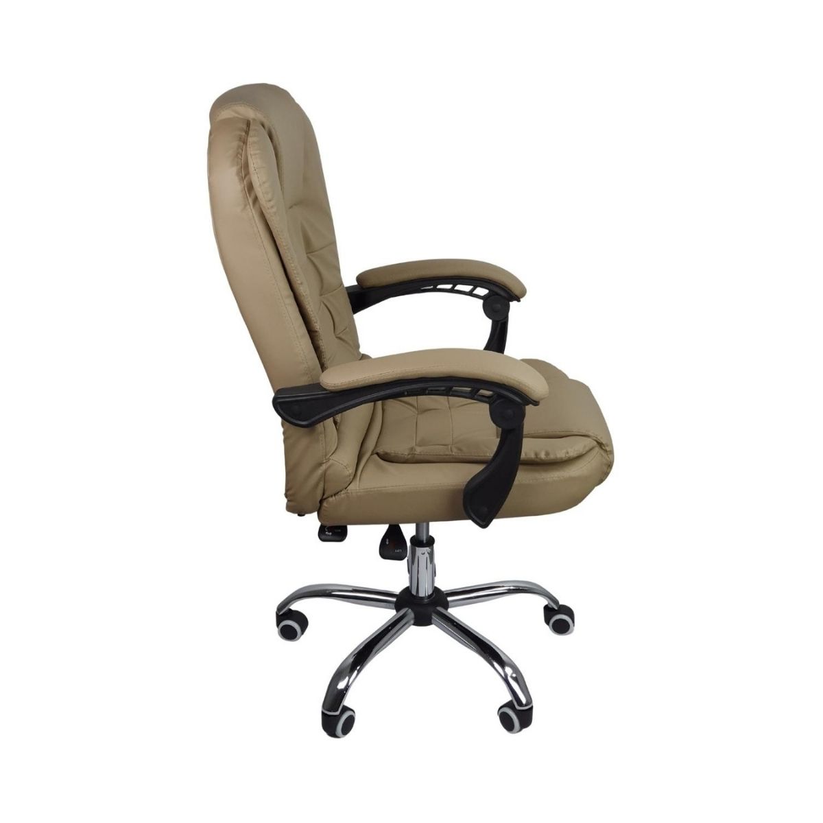 Cadeira De Escritório Presidente Reclinável Ergonômica Marrom