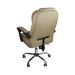 Cadeira De Escritório Presidente Reclinável Ergonômica Marrom