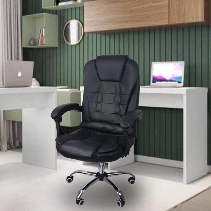 Cadeira Escritório Ergonômica Confortável Reclinável Home Office