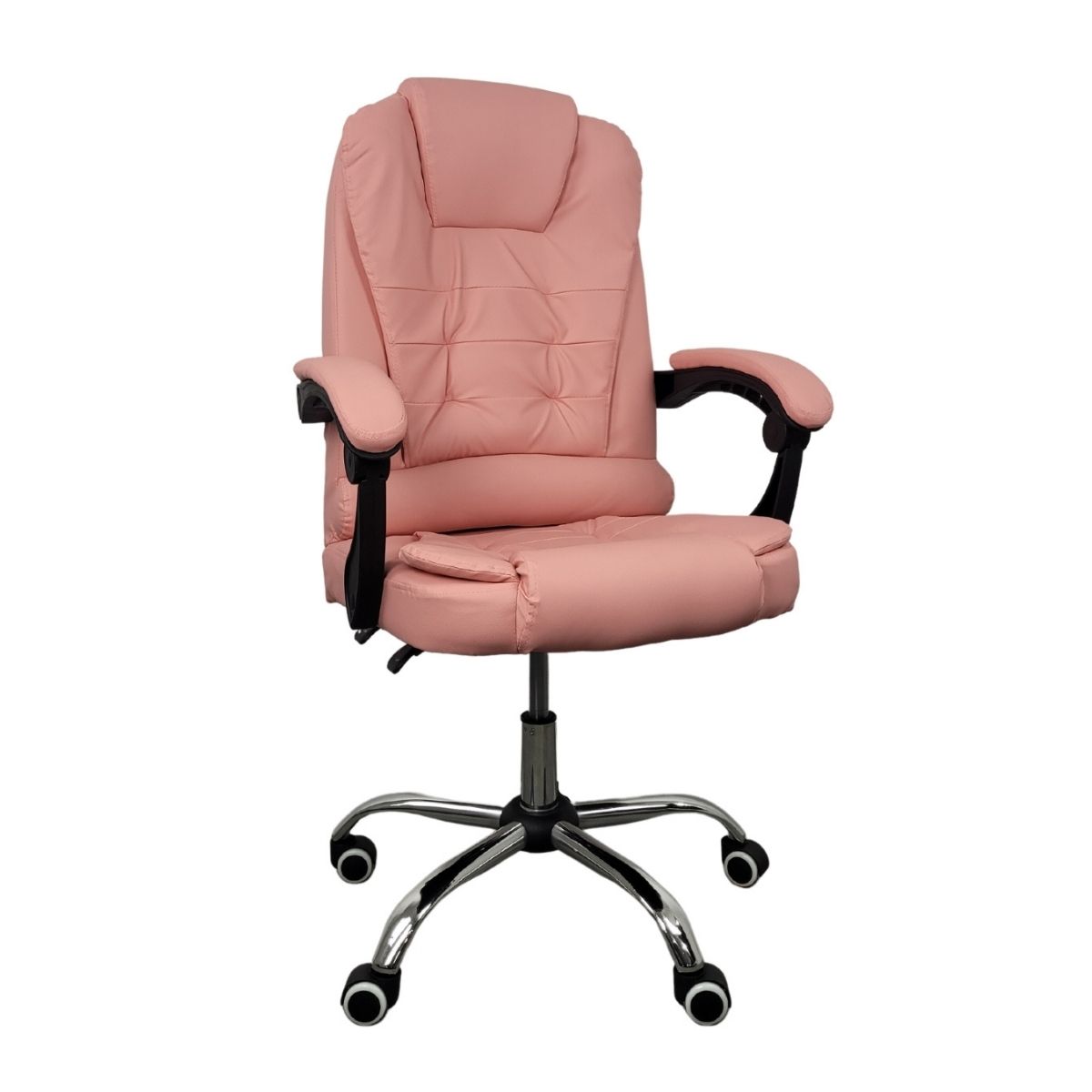 Cadeira De Escritório Presidente Reclinável Ergonômica Preto