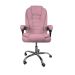 Cadeira De Escritório Presidente Reclinável Ergonômica Rosa