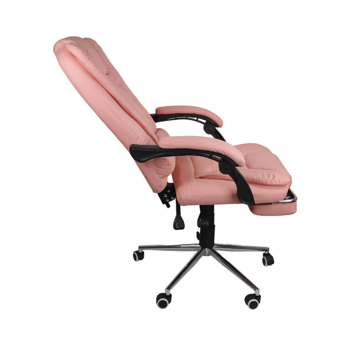 Cadeira De Escritorio Presidente Ergonomica Apoio Para P‚s Cor:Rosa